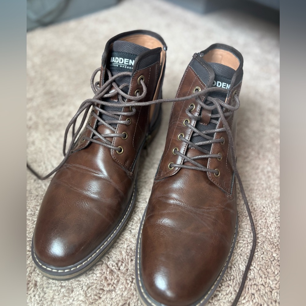 Men’s Steve Madden Brown Boots - SIZE 12